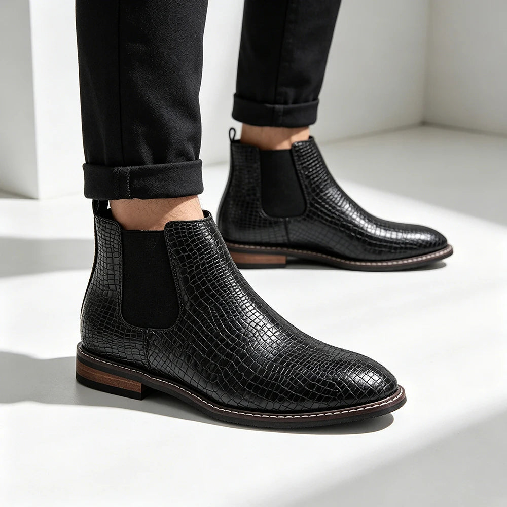 The Sterling — Croc Black