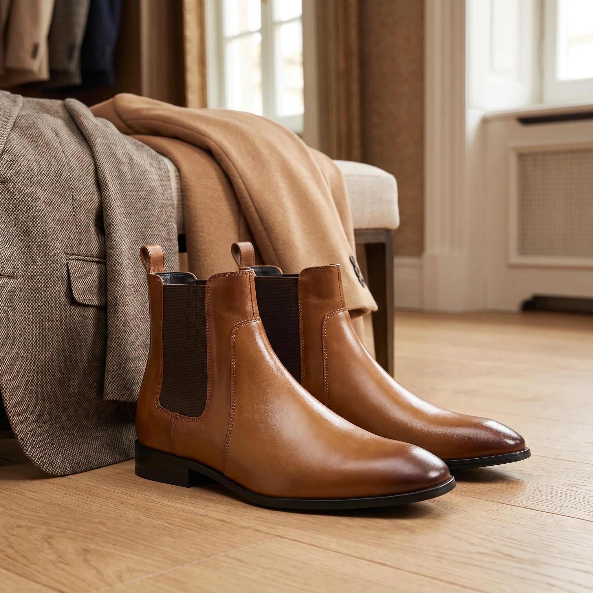 The Wexford — Cognac Chelsea Boot