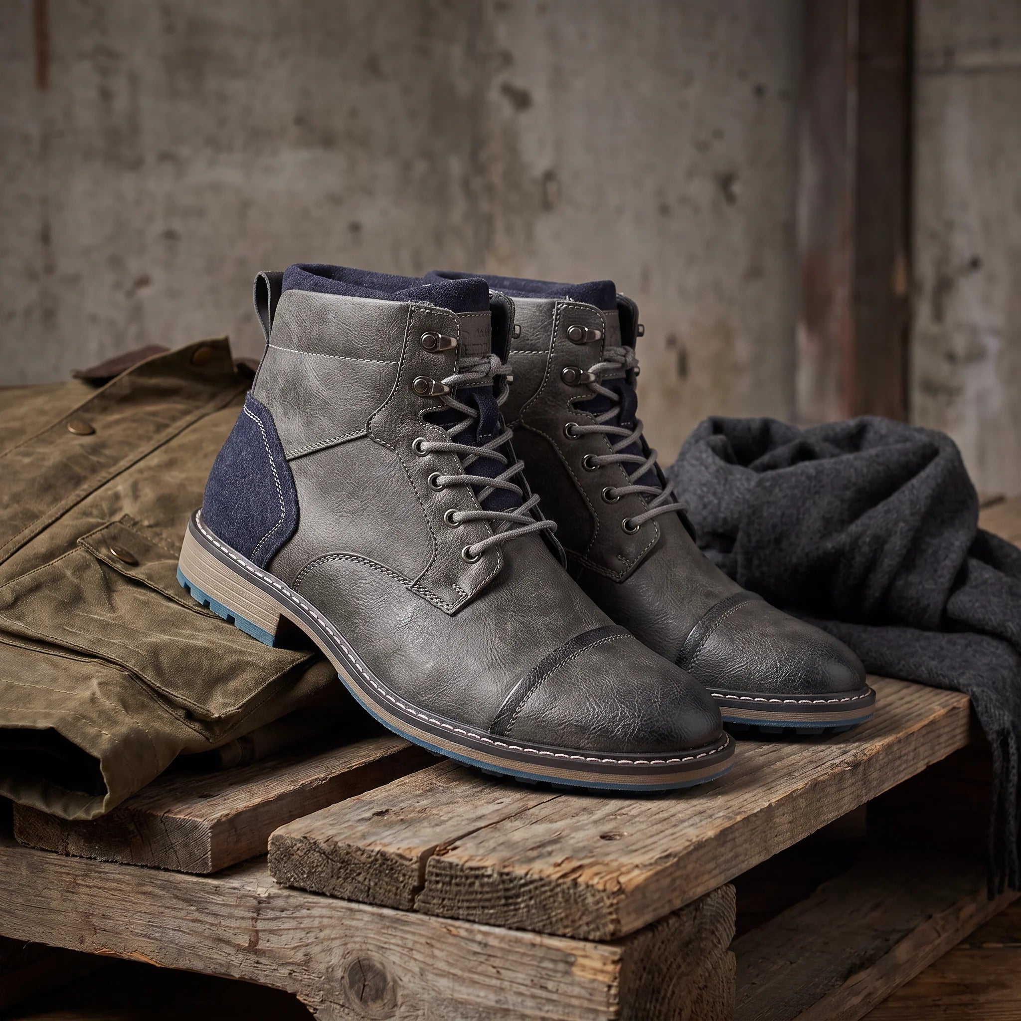 The Garrison — Lace-Up Retro Work Boot